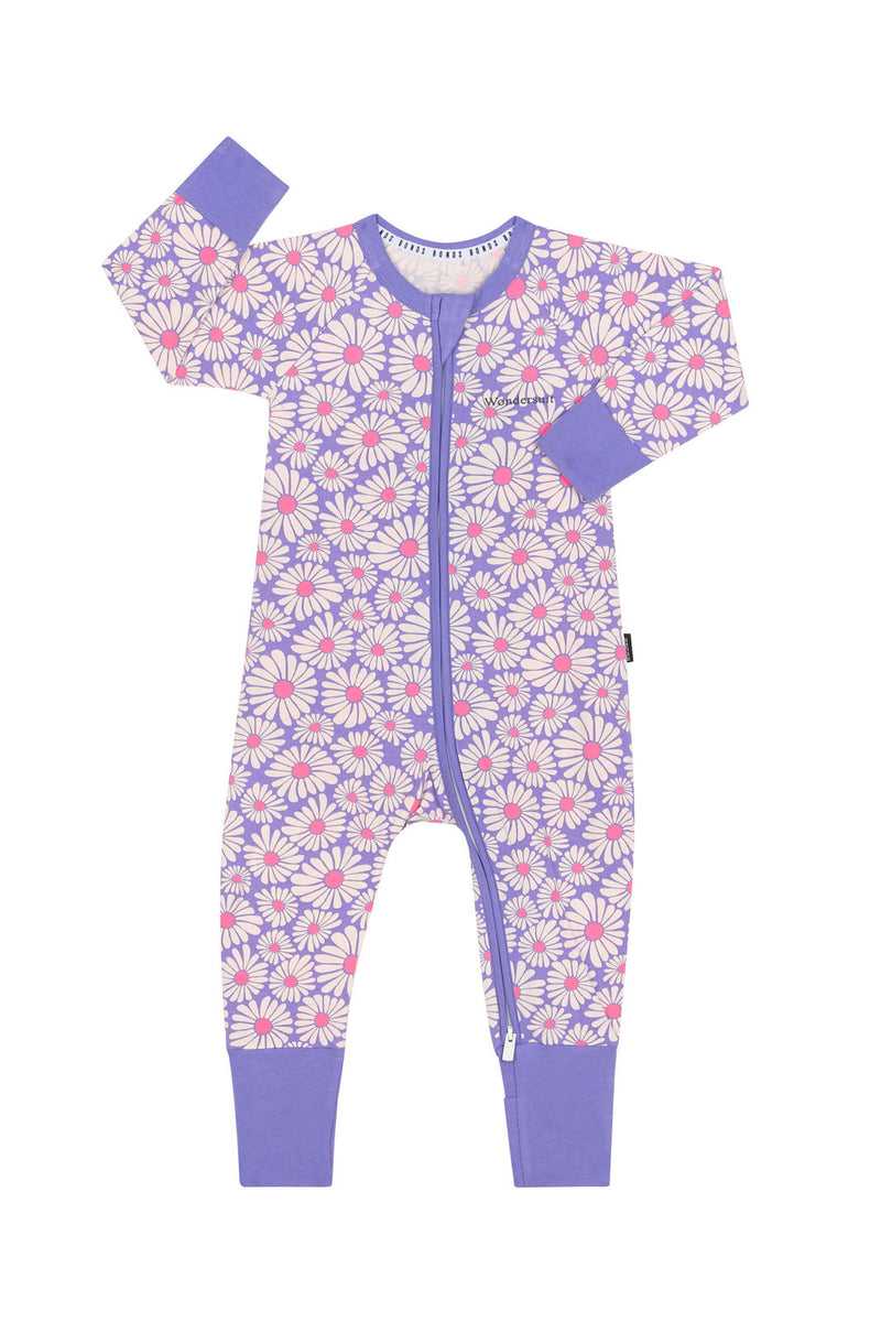 Bonds: Zip YDG Wondersuit - Crazy Daisy Purple (Size 000) (0-3 Months)