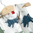Little Unicorn: Cotton Muslin Sleeping Bag - Dino Friends (Small) ((0-6 m))