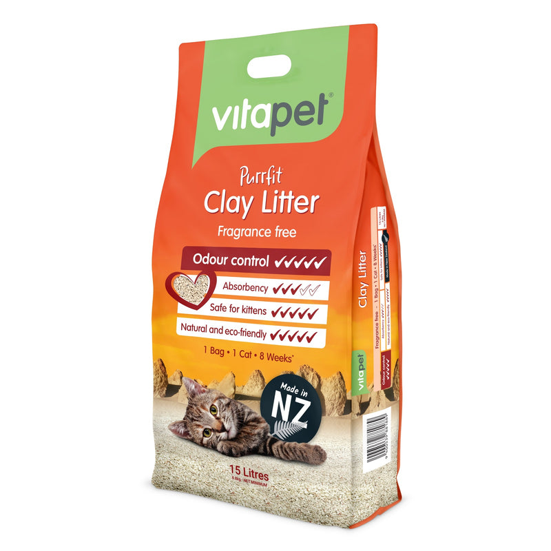 Vitapet: Purrfit Clay Litter (15L)