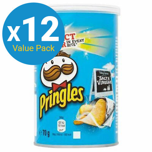 Pringles Grab & Go Salt & Vinegar 70g (12 Pack)