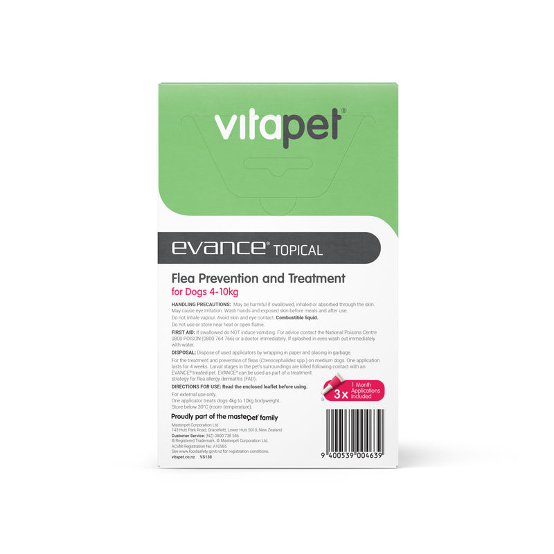 Vitapet: Evance for Dogs 4-10kg (3 Pack)