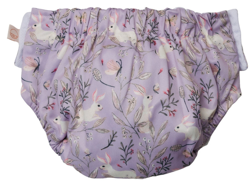 Nestling: Swim Nappy - Lilac Bunnies (1-3 years)