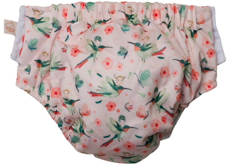 Nestling: Swim Nappy - Pink Hummingbird (3-12 months)