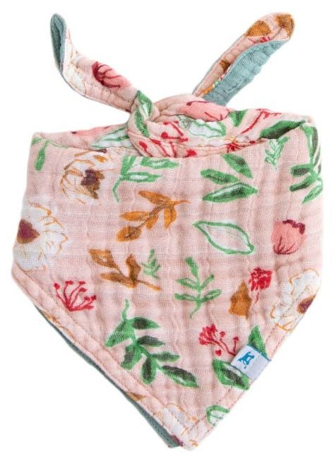 Little Unicorn: Reversible Muslin Bandana Bib - Vintage Floral