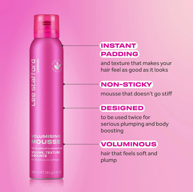 Lee Stafford: Styling Double Blow Mousse (200ml)