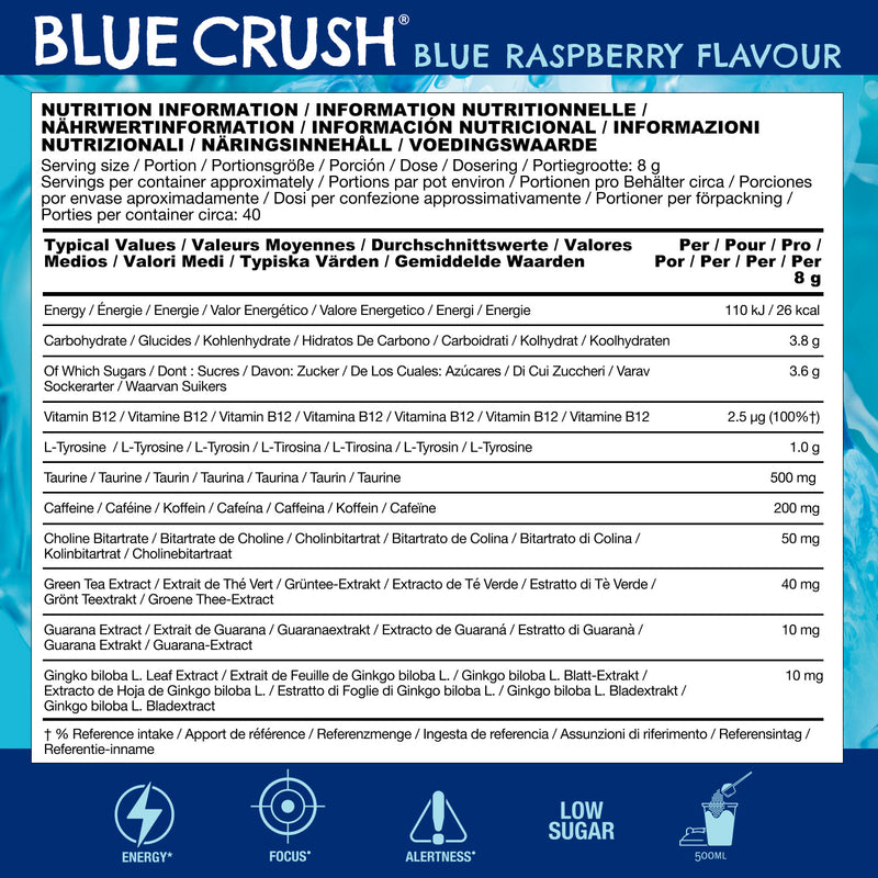 LevlUp Booster - Blue Crush - Blue Raspberry (320g)