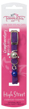 Trouble And Trix: High Street Stretch Cat Collar - Purple