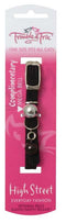 Trouble And Trix: High Street Stretch Cat Collar - Black