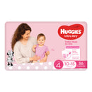 Huggies Ultra Dry Toddler Girl Nappies Size 4 (36 Pack)