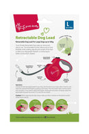 Yours Droolly: Retractable Lead - Large/Red