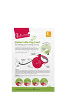Yours Droolly: Retractable Lead - Small/Red