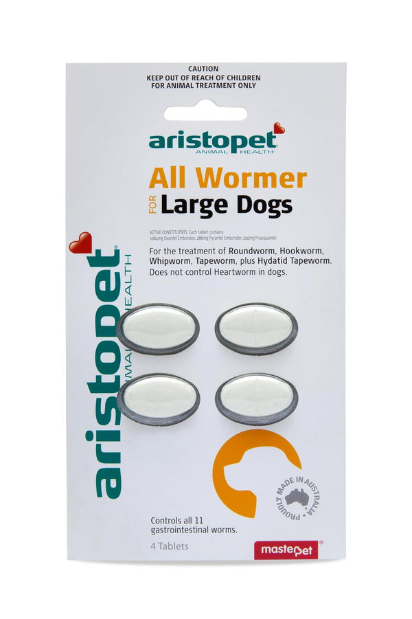 Aristopet: Allwormer Large Dog - 4pk