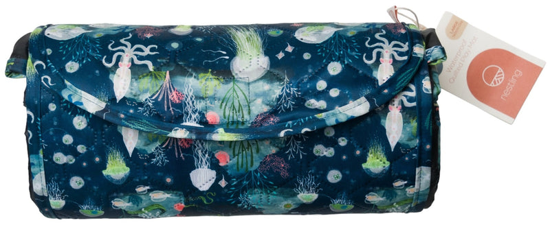 Nestling: Large Waterproof Quilted Play Mat - Under the Sea