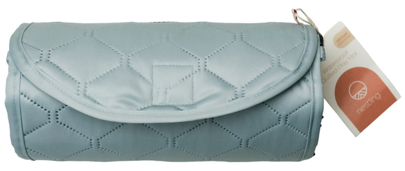 Nestling: Medium Waterproof Quilted Play Mat - Sage