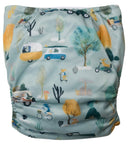 Nestling: Sassy Simple Nappy Cover - Dogs on Holiday