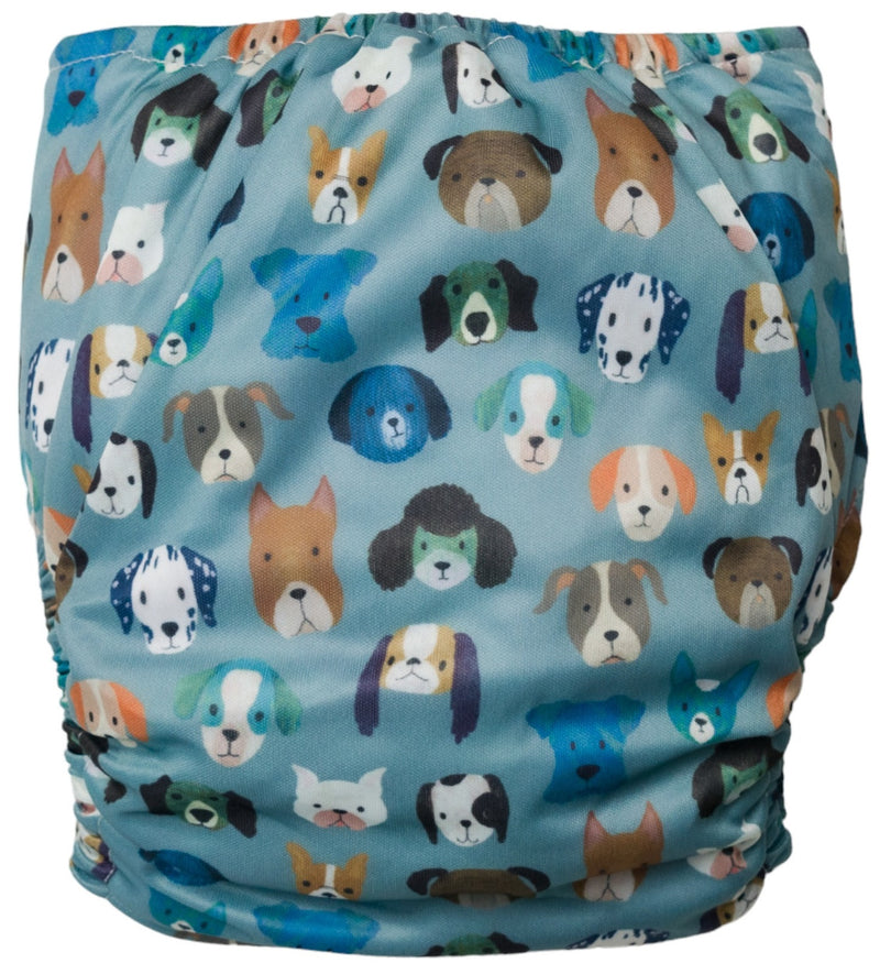 Nestling: Sassy Snap Nappy Complete - All the Dogs (One Size)