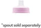 Subo: Bottle Replacement Part - Collar (Pink)