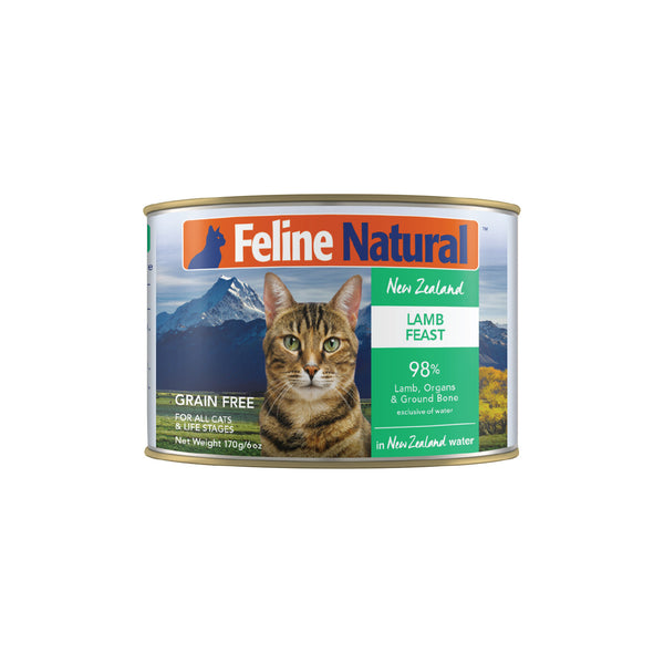 Feline Natural: Canned Cat Food, Lamb 170g (12 pack)