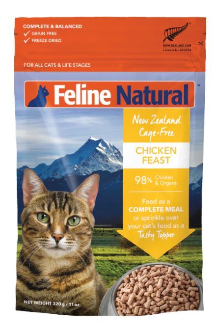 Feline Natural: Freeze-Dried Cat Food, Chicken 320g