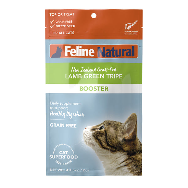 Feline Natural: Freeze-Dried Cat Food Supplement, Lamb Green Tripe 57g