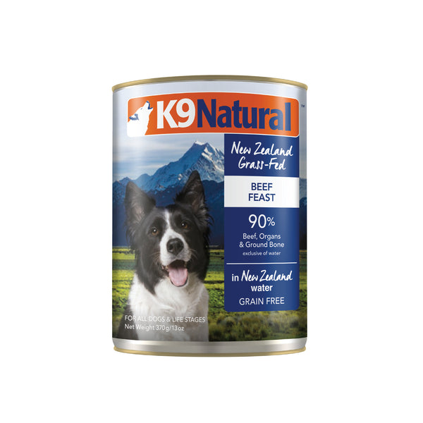K9 Natural: Canned Dog Food, Beef 370g (12 pack)