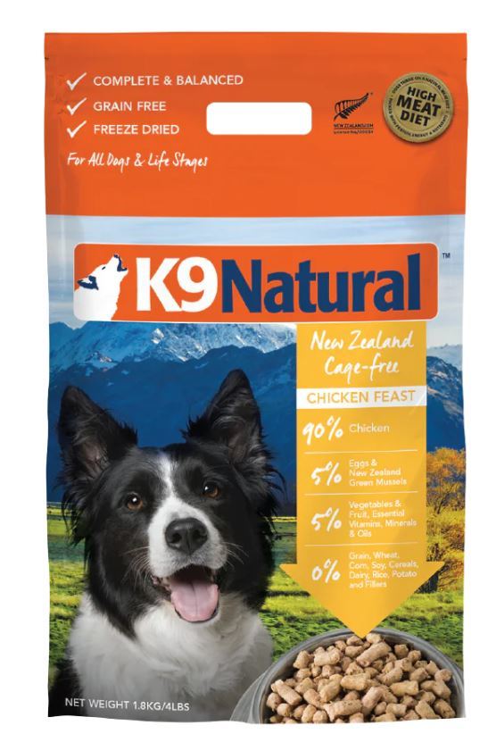 K9 Natural: Freeze-Dried Dog Food Chicken 1.8kg