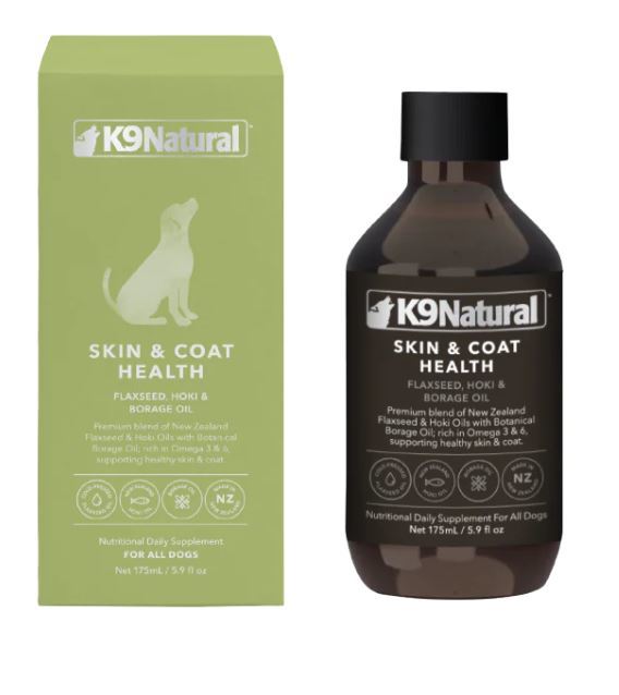 K9 Natural: Skin & Coat Healthy Immune System Omega-3 Oil for Dogs 175ml