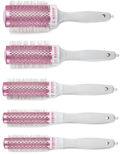 Kiepe Professional: Hair Styling Brush Set- Pure White