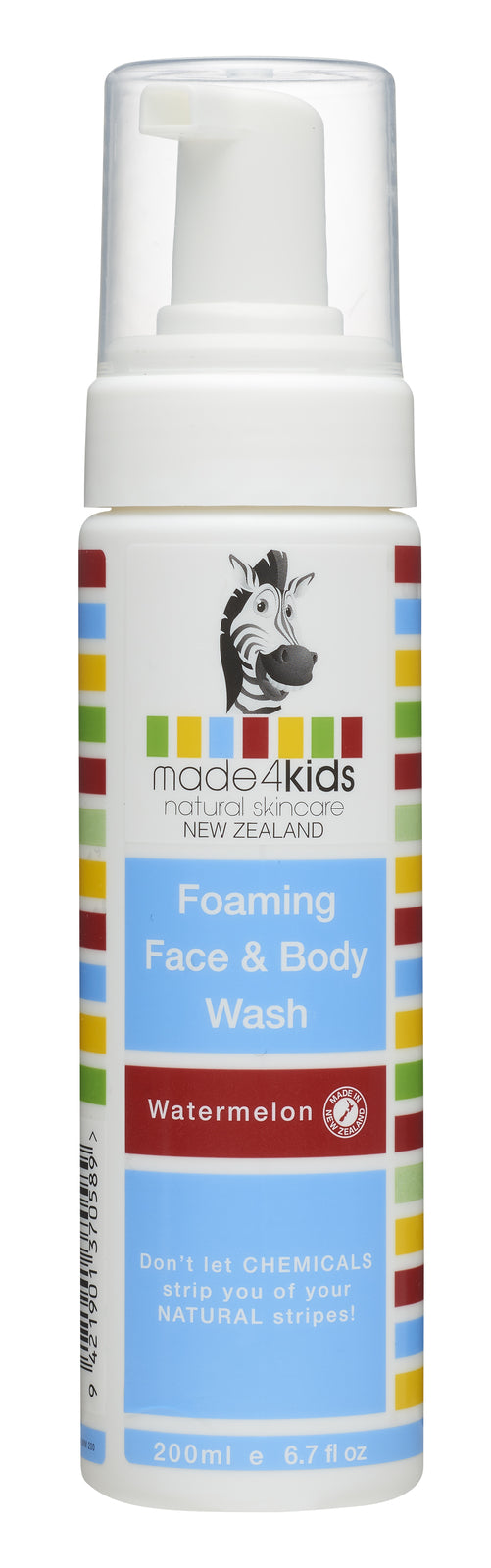 Made4Kids: Foaming Face and Body Wash - Watermelon (200ml)