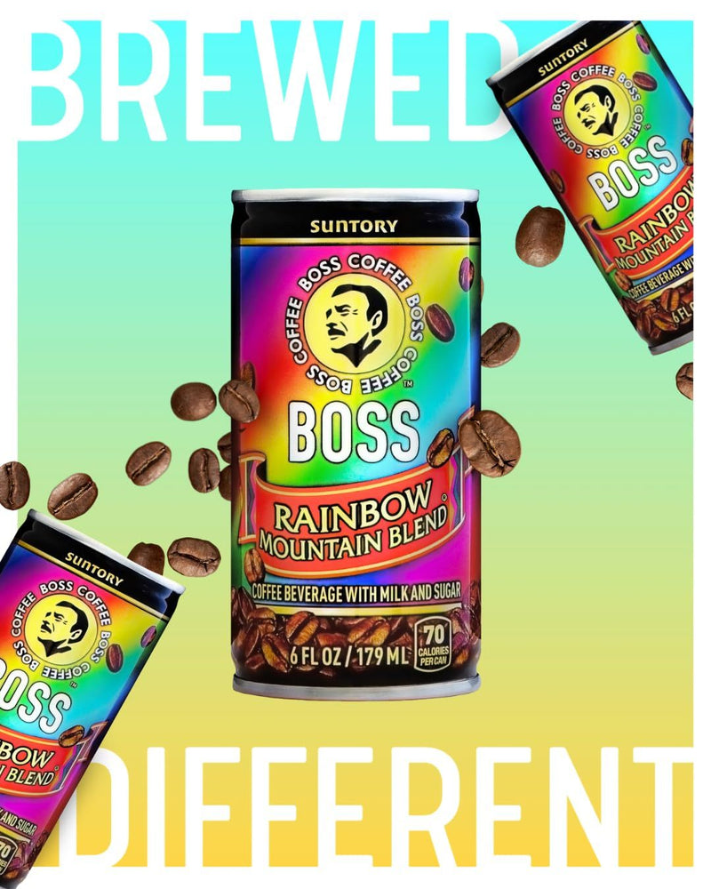 Suntory Boss Coffee Rainbow Mountain Blend - 179ml (12 Pack)