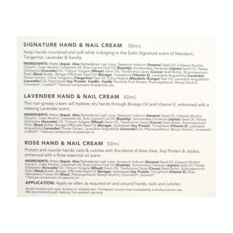 Sukin: The Hand Cream Trio Pack (50ml x 3) - Special Edition