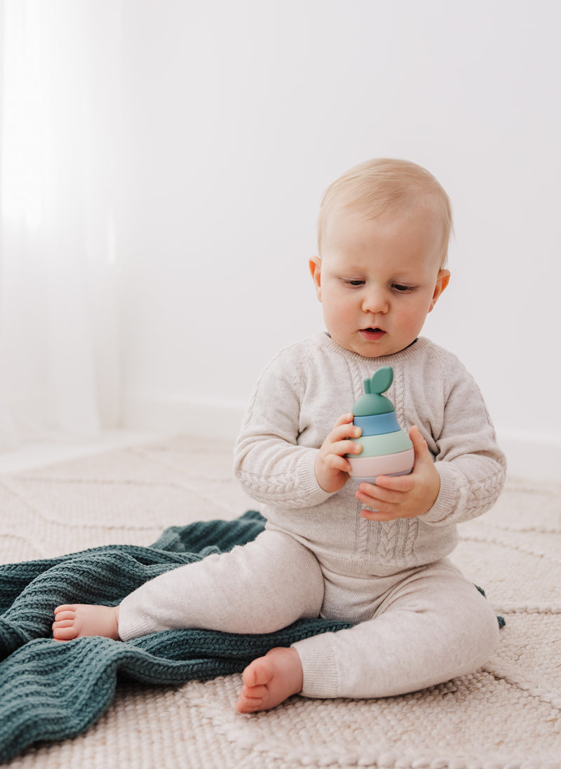 Bubble: Silicone Stacking Pear Teether