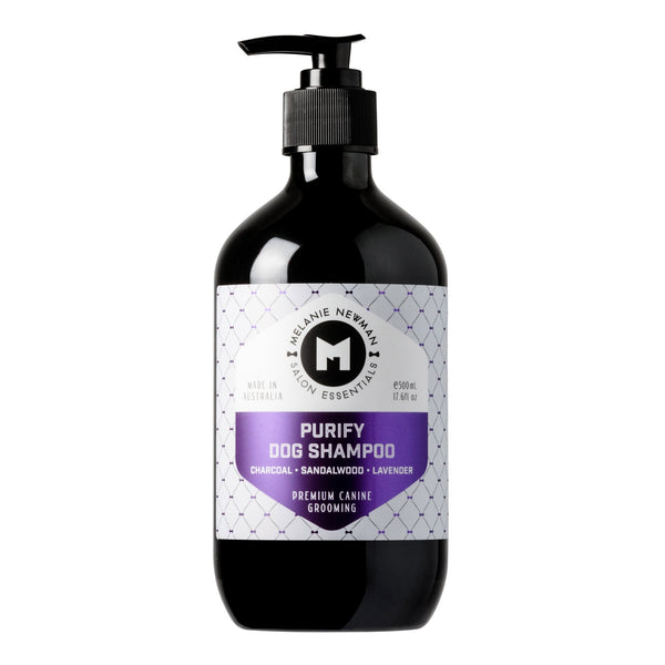 Melanie Newman: Purify Dog Shampoo - Charcoal/Sandalwood/Lavender (500ml)