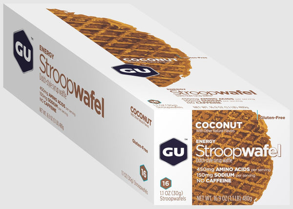 GU Energy Stroopwafel - Gluten Free Coconut (30g) x 16