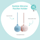 Bubble: Silicone Pacifier Holder - Blue