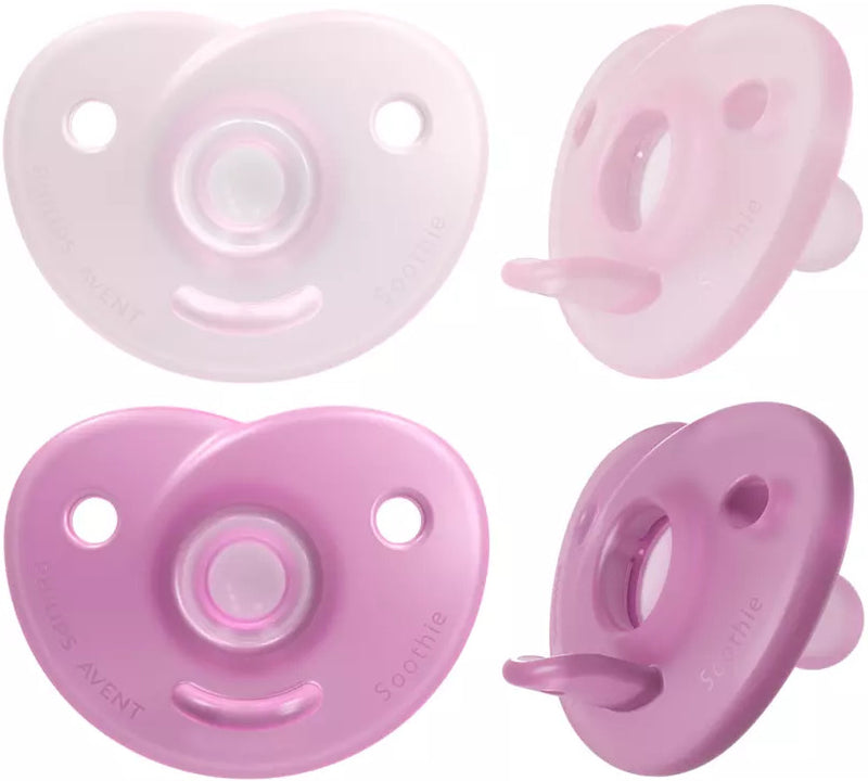 Avent: Ultra Air Pacifier - Red & Purple 2 Pack (0-6m) (0-6 Months)