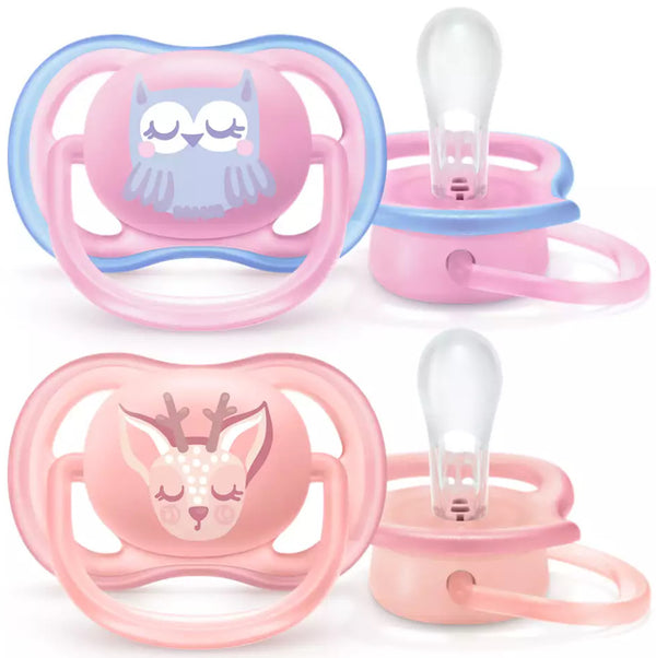 Avent: Ultra Air Pacifier - Pink 0-6m (2 Pack)