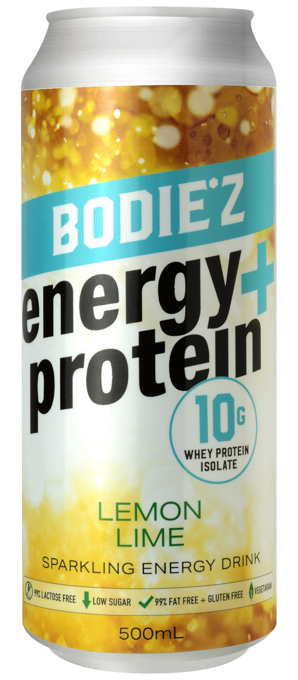 Bodie'z Energy + Protein Drink - Lemon Lime (10g) 500ml x 6