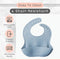 6-Piece Silicone Baby Feeding Set - Blue