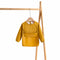 Baby Long Sleeve Bib with Front Pocket - Yellow