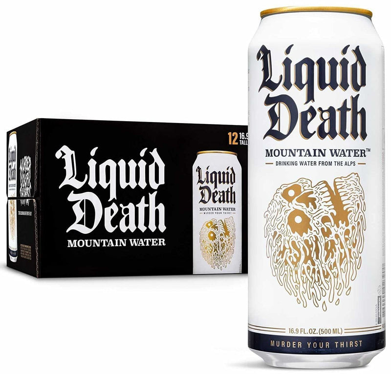 Liquid Death: Still Mountain Water (500ml) (12 Pack)