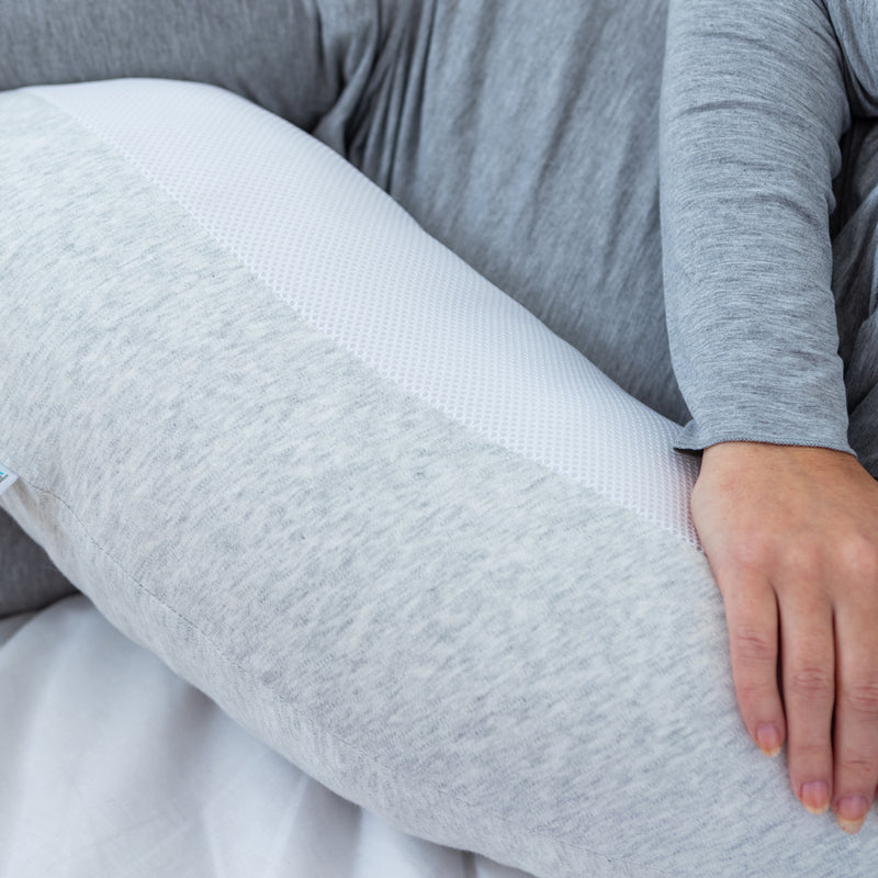 Purflo: Breathe Pregnancy Pillow Spare Cover - Minimal Grey