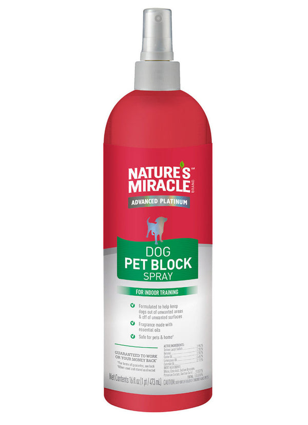 Nature’s Miracle: Advanced Platinum - Dog Pet Block Spray (473ml)