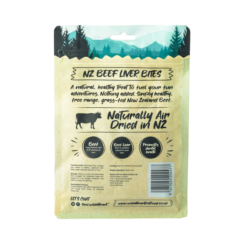 Wild at Heart: Air Dried Beef Liver - Dog Treat (80g)