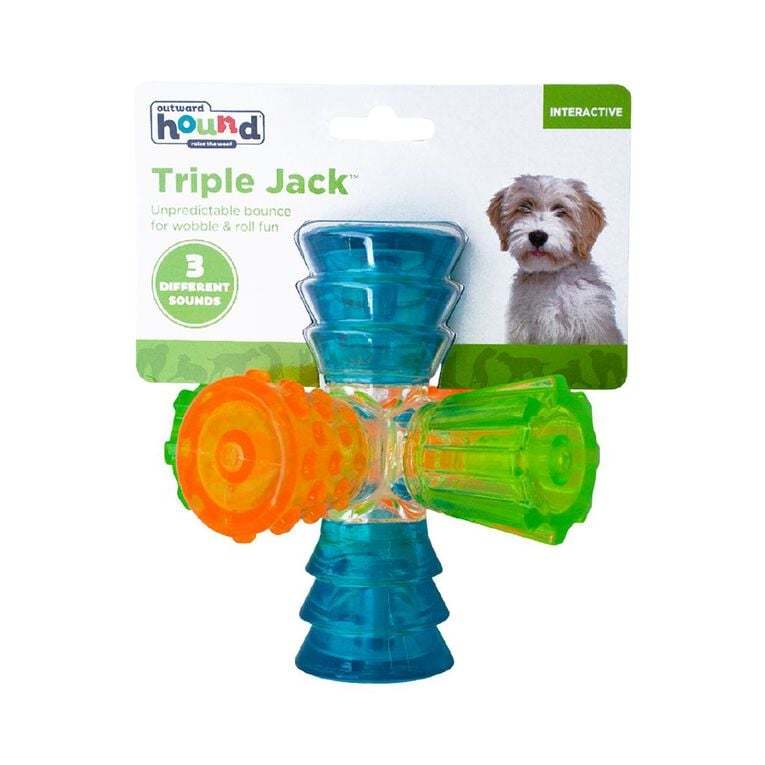 Outward Hound: Triple Jack Interactive Multi-Squeak - Dog Toy