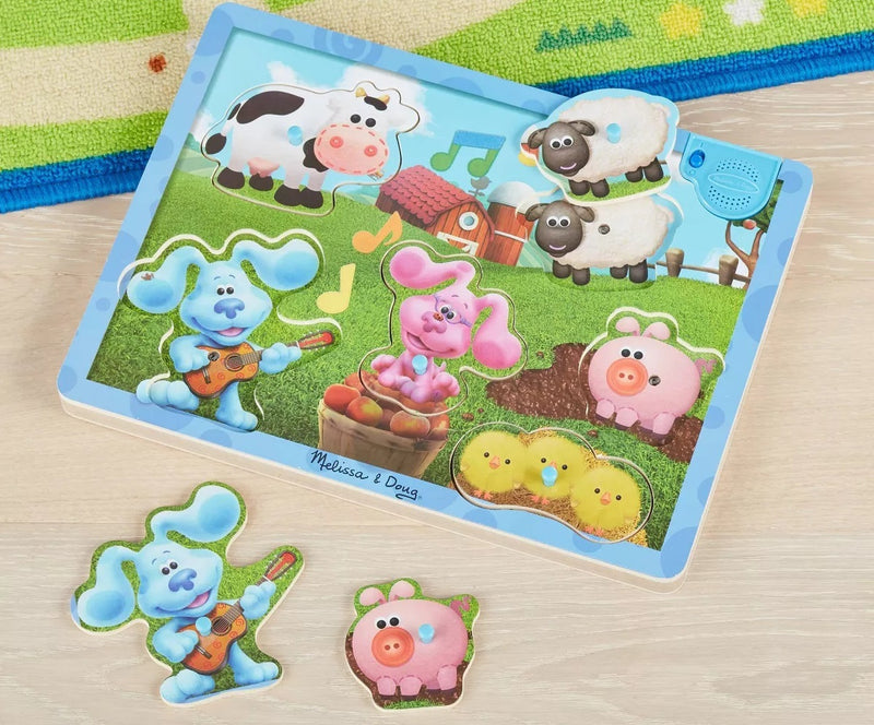 Blues Clues & You! Wooden Musical Farm Sound Puzzle - 6 Pieces by Blue's Clues