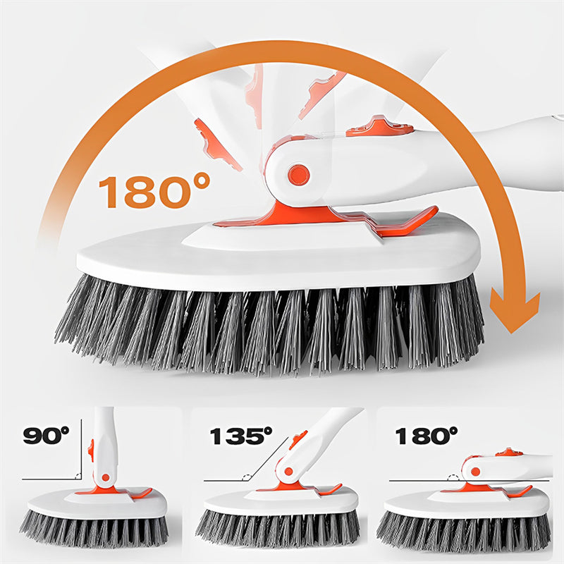 CLEANFOK 3 in 1 Tile Tub Scrubber Brush