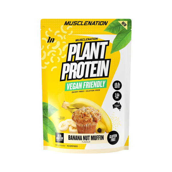 Muscle Nation 100% Natural Plant Based Protein - Banana Nut Muffin