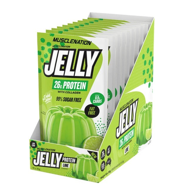 Muscle Nation Protein Jelly + Collagen x 10 Sachets - Lime