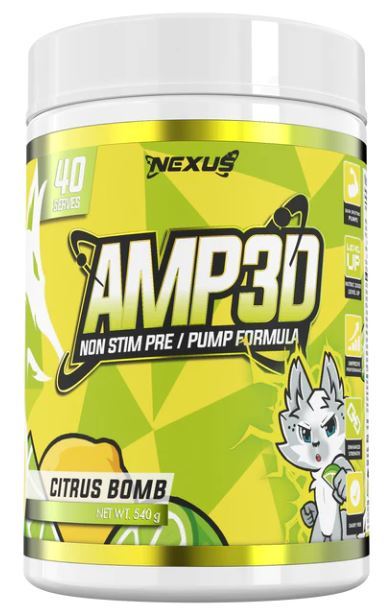 NEXUS AMP3D Non-Stim Pre-Workout - Citrus Bomb
